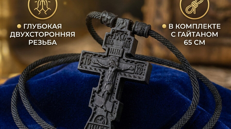 Крестик из чёрного граба